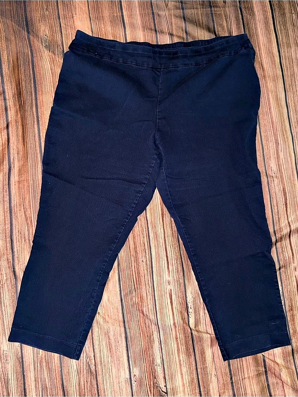 Women's Cropped Pants Waist 24W Blue